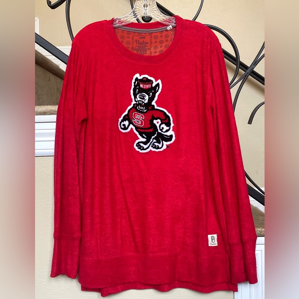 Nc State Wolf Patch Sweater Nwot - image 1